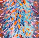 Goldfish and Fireflies a shoal of fish