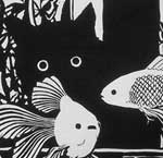 The Dream of Gerontius Cat staring at goldfish